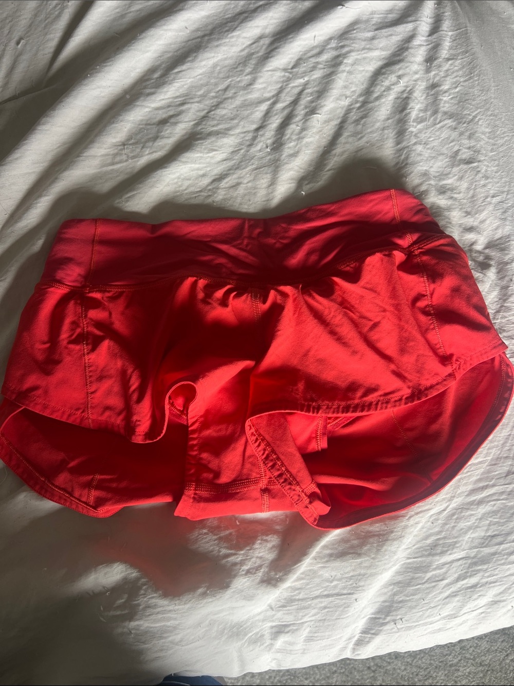 lululemon athletica Bright Red Athletic Running Shorts
